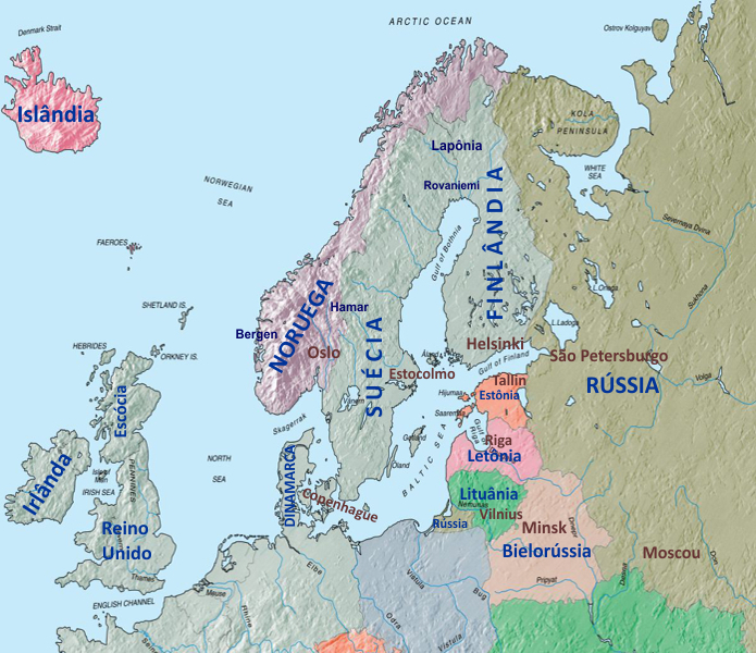 mapa-da-escandinávia-báltico-rússia