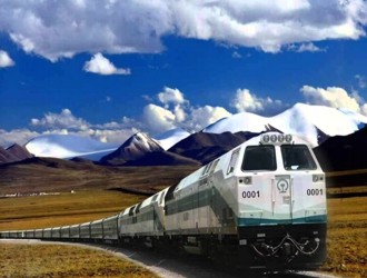 China e Tibet em trem das nuvens