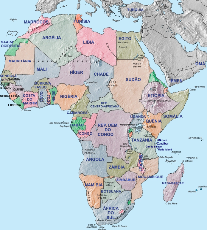 Mapa De Africa Senegal